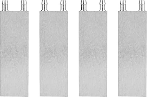 Beelooom 4X Aluminum Water Cooling Block 80X40X12mm Cooler for Computer CPU Radiator