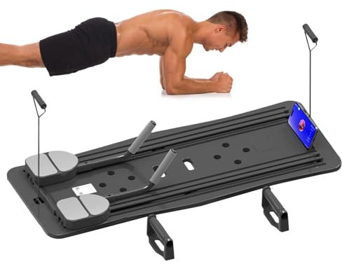 Entrenamiento de pilates en casa – Tabla de entrenamiento de tronco, plataforma de ejercicio portátil, equipo de fitness resistente de pilates, equipo de entrenamiento multifuncional que ahorra
