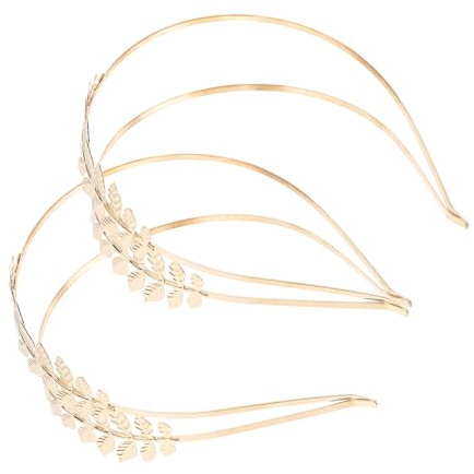 Hohopeti 2piezas Diadema de Doble Capa Diadema Hecha Mano Elegante para Niñas Adorno Cabeza para Fotos de Bodas y Fiestas
