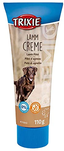 TRIXIE Lammcreme – Hundesnack als Creme – großer Belohnungseffekt – ideal zur Medikamentengabe – glutenfrei – ohne Zuckerzusatz – 110 g – 31843