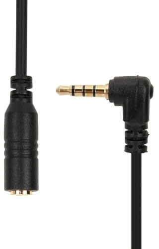 Dpofirs Cable Convertidor TRS a TRRS, Adaptador TRS a TRRS de Auriculares 3.5mm,Adaptador de Audio Móviles (3.5 mm) Universal para Teléfonos Móviles, Tabletas, Lápices de Grabación, Cámaras DSLR