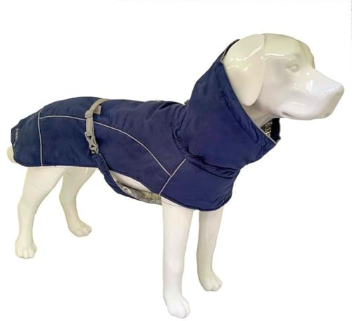 Croci Hiking Hundemantel, wasserdicht, Makalu, temperaturregulierendes Futter, Dunkelblau, 50 cm