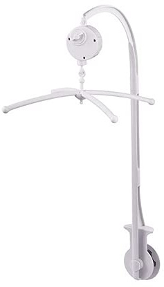 Hyacinthy Blanco Soporte Para Cama de Bebé Cuna Cuna Brazo Móvil Con Caja de Música Mecánica y Soporte Extendido Soporte Tuerca Tornillo Cama sin Juguetes Para Baby Girl & Boy