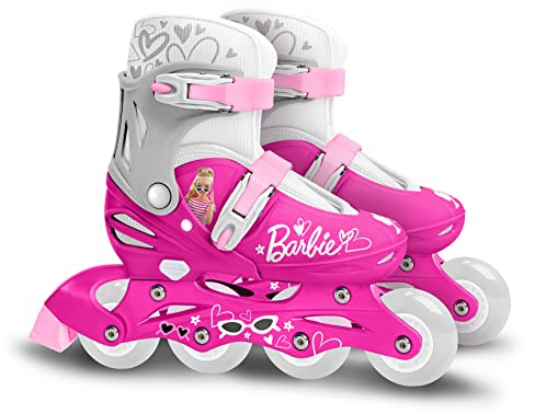 Patins en Ligne Ajustables Barbie Taille 30-33, Rose