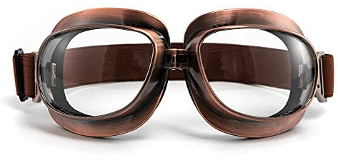 evomosa Lunettes de Moto Vintage, Lunettes de Sport pour Motos