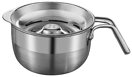 LOVIVER Séparateur d'Oeuf Tamis à Oeuf Pratique avec Seau Conception Creuse Outil de Boulanger Filtre à Protéine de pour la Maison, PETIT