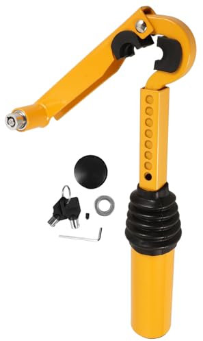 BELLIFFY Blocco Leva Regolabile Per Auto Dispositivo Acciaio Per Camion Suv e Furgoni Protezione Completa Per Veicoli Design Moderno e Materiale Resistente