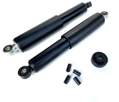 Stoßdämpfer Satz Schwarz 310mm passend für Simson Schwalbe, Habicht, Star, Sperber – Flexibel mit Reduzierhülsen 8/10mm