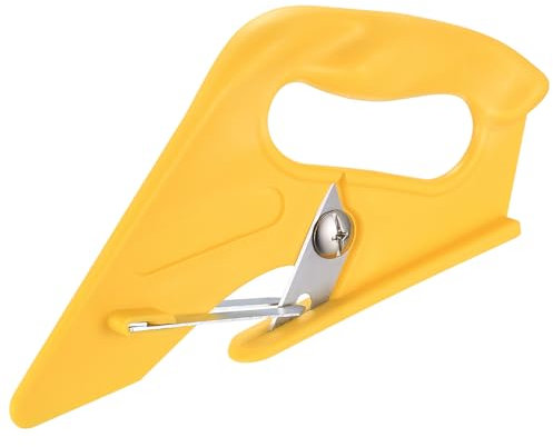 Cortador universal de alfombras resistente, herramienta de corte de alfombras con brazos de resorte con mango moldeado de plástico, para cortar telas de alfombras, cortador de vinilo, herramientas de