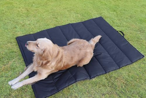 CiCixixi Cama Perro Grande, 120 X 70CM, Cama Impermeable Perros Exterior y Interior, Colchón Manta para Perro, Portátil y Plegable Alfombrilla para Perros, Lavable