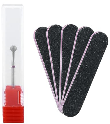 Set di punte per fresa per unghie rotonde, forma sferica, per la pulizia delle cuticole, trapano professionale e sicuro per cuticole per manicure salone per la rimozione delle cuticole pedicure