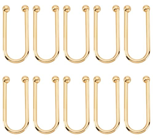 AHANDMAKER 10 pezzi bikini clip a forma di U fibbia ad anello bikini connettore reggiseno chiusura di ricambio in metallo reggiseno chiusura anteriore sinistra per costumi da bagno chiusura frontale