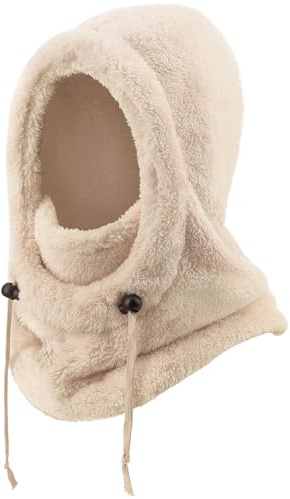 DRESHOW Cagoule Polaire Femme Homme Cagoule Balaclava Thermique d’Hiver Unisexe Thermique Respirant Multifonction Masque de Ski Coupe-Vent Couvre-Visage pour Temps Froid