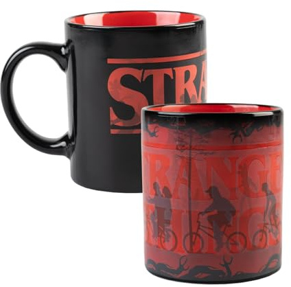 Grupo Erik Heat Changing Mug - Stranger Things Merchandise | 12.3 oz - 350 ml Coffee Mug Tea, Cool Mugs and Cups | Stranger Things Gifts Under 15 Pounds