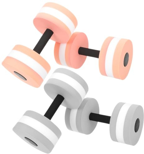 CALLARON 4 Pesas Flotantes de Agua Eva para Ejercicios Acuáticos en Piscina, Juego de Mancuernas de Agua 2 Pares (- y -), Equipo para Aeróbic y Fitness Acuático Adultos