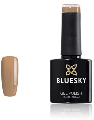 Bluesky Gel Nail Polish, Rum&Raisin FW08, Nude Brown, 10 ml Long Lasting, Chip Resistant, 10 ml (Requires Drying Under UV LED Lamp)