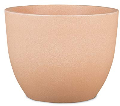 Scheurich Firenze 60, Pflanzgefäß/Blumentopf/Pflanzkübel, rund, Farbe: Terracotta, hergestellt mit recyceltem Kunststoff, 10 Jahre Garantie, für den Außenbereich