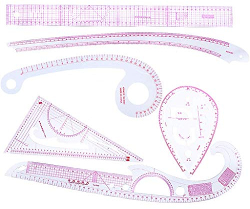 UNFAIR 6 Pcs Pratique À Coudre Français Courbe Coupe Règle, Mesurer Couture Couture Tailleur Dessin Artisanat Outils Ensemble