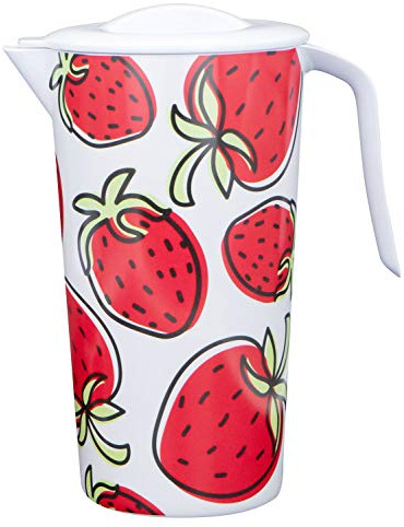 Jarra con tapa fresas 1,5 l