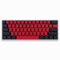 61 Hintergrundbeleuchtete schwarz-rote Keycaps Set PBT Keycaps OEM Profil für Cherry MX Schalter RK61 Mechanische Gaming Tastatur Tastenkappen für Mechanische Tastatur
