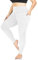 TNNZEET Leggings Damen High Waist mit Taschen Sporthose Blickdicht Sportleggins Lang Weiche Yogahose Elastische Hosen Sport Gym Laufhose(Weiß,4XL)
