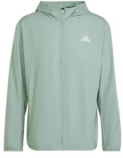 adidas Herren Run It Stripes Jacket, Silver Green, XL