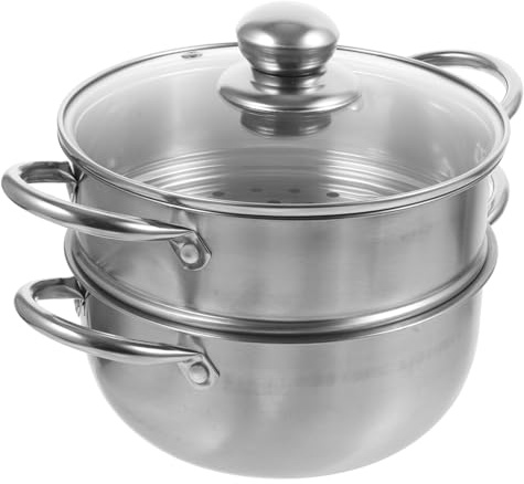 DECHOUS 1pc Stainless Steel Heavy Duty Induction Pot Noodle Couscous Idli Maker Food Steamers Cooker Basket for Pot Stock Pot Cooking Soup Steam Pot Glass