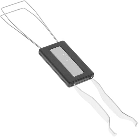 HOMSFOU Extracteur de Clés Mécanique Outil de Retrait et Pince Multifonction en Métal Argenté pour Touches de Clavier pour Clavier DIY