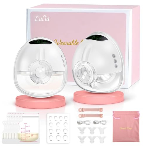 Tire Lait Electrique Main Libre avec 4 Modes, 9 Niveaux, Forte Aspiration, Sans BPA, Portable Tire-lait avec Bride de 17/19/21/24 mm