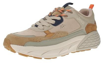 Jeep JM51090A Groove - Herren Sneaker - 025-Sand, Größe:45 EU