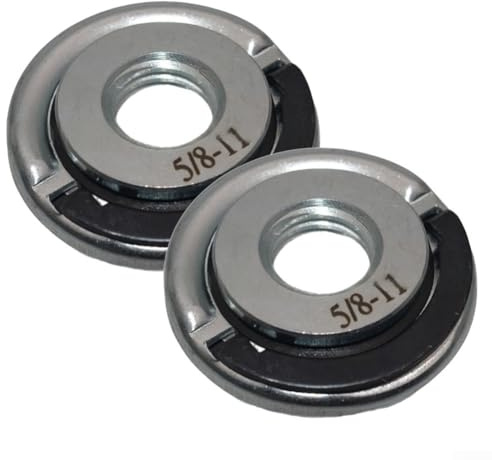 Lecreatekit Locking Quick Release Grinder Nut, Release Grinder Pressing Plate Flange Nut Set Thread Self Locking System Disc Replacement