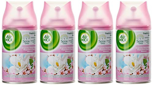 Air Wick Fresh Matic Ladekabel Spray Schalter, Blumen-PECHEURS – 4 Stück 250 ml [1 L]