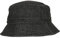 Flexfit Denim Bucket Hat Anglerhut, black/grey, one size
