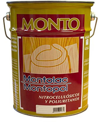 Fondo Nitrocelulósico al Disolvente Transparente de Secado Rápido y Fácil Lijado para Madera. Prepara el Soporte Antes de Lacar o Barnizar. Montolac Fondo Transparente CM-10 (Tapaporos) (750ml)
