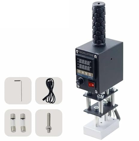 Macchina per goffratura, Stampante portatile portatile for stampa a caldo, pressa a caldo, strumento digitale for pelle, carta, legno, logo personalizzato, stampante for timbri in lamina alimentare,P