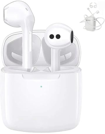 Kurt Bluetooth 5.0 Kopfhörer mit integriertem Mikrofon und Schutzhülle für Ladebox, Kompatibel mit jedem Bluetooth-Gerät