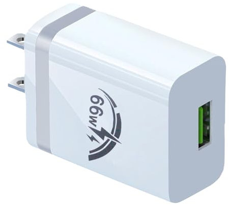 bloque USB | Bloque carga rápida USB 66 W para smartphones – Cargador viaje americano para smartphones, tabletas, ordenadores portátiles, dispositivos fotográficos, auriculares,