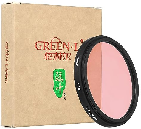 PATIKIL 49mm Red Filter, Color Filter Camera Lens Filter Color Conversion Effects Camera Screw In Filter for 49mm DSLR Camera Lens Photography Photo, Red