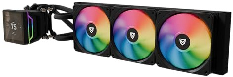 Nfortec Sedna 360 ARGB Kit Refrigeración Líquida con Pantalla LCD 4'' Personalizable Negro