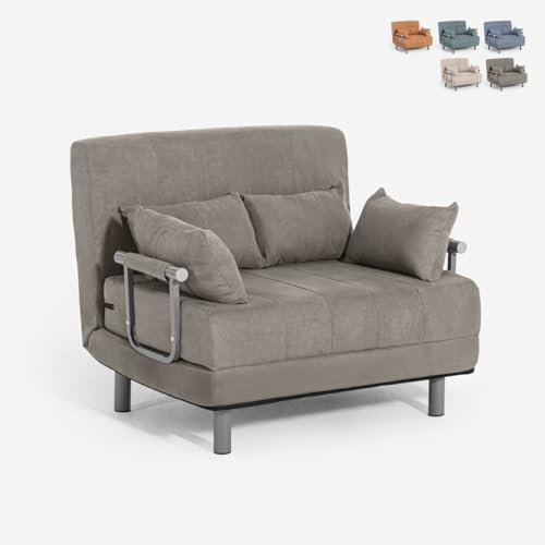 Produce Shop Poltrona Letto in Tessuto Pieghevole salvaspazio Deborah Twin Class - Grigio Scuro