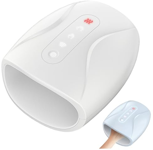 Massaggiatore elettrico per le mani Cordless 6 modalità 3 livelli con calore e compressione per artrite Sollievo dal tunnel carpale Portatile per donne uomini