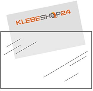 KLEBESHOP24 Visitenkartenhüllen breite Seite offen 115 x 72 mm 100 Stück
