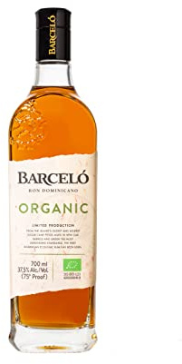 Ron Barceló Organic – Bottiglia da 700 ml di Rum Biologico della Repubblica Dominicana, Produzione Limitata, Invecchiato in Botti di Rovere Nuove, Astuccio in Fibra Vegetale