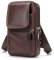 Leather Cell Phone Shoulder Holster for Men, Mobile Phone Belt Clip Bag, Crossbody Smartphone Wallet, Travel Carrying Case, Messenger Pouch Wristlet Handbag Purse