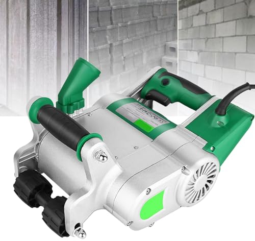 Oiyekntd Scanalatrice elettrica per scanalature per pareti 1100W Macchina da Taglio per scanalature per pareti Portatile Taglio per scanalature per pareti Leggere, Muro di Mattoni Ecologico,35mm
