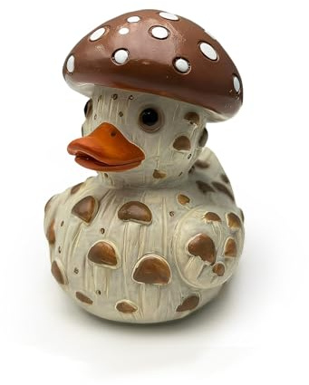 Jicyor 1 décoration de jardin en forme de canard - Décoration de jardin amusante - Champignon - Canard - Pour maison, cour, terrasse, véranda, bureau