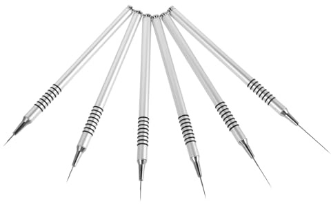 HAMPPLIES Nail Art Pen Set Threaded Brushes Angled Liner Brush and Comfortable and Easy to Use