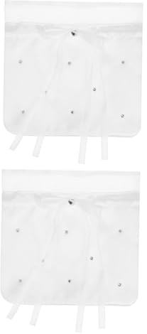 Yardwe 2 pezzi Elegante Bridal Handbag con Coulisse Borsa Sera Sposa con Interno Capiente Accessorio per Matrimonio e Regalo per Damigelle e Ospiti
