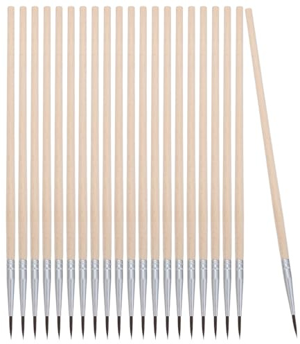 VALICLUD 24 Pièces Lot de 24 Brosses de Pollinisation Manuelle pour Jardin, Outil de Pollinisation des Légumes et Fruits, Brosse Douce 1,5 CM pour Tomates, Poivrons et Plantes à Fleurs en