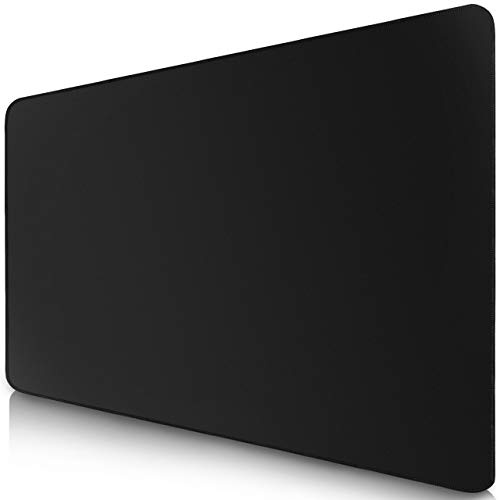 SIDORENKO Tappetini per Mouse da Gioco I Tappetino per Mouse 350 x 260 mm I Bordi Senza Frange I La Superficie Speciale migliora la velocità e la precisione I Antiscivolo I Nero